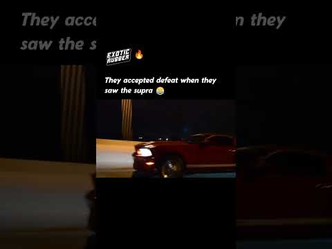 Mustang accepted defeat when he saw the Supra