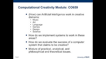 Computational Creativity Introduction