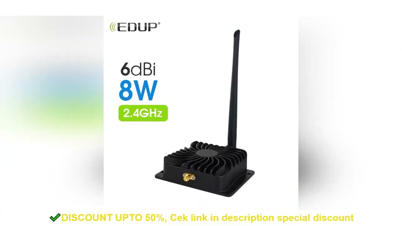 EDUP 8W WiFi Booster 2.4GHz Wifi Power Signal Amplifier Router Range Extend Wireless Remote Control