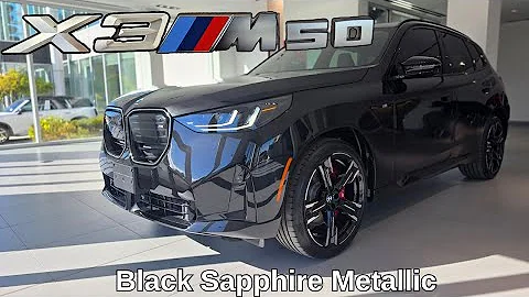 FIRST LOOK! 2026 BMW X3 M50 Black Sapphire Metallic on Black #bmw #x3 #g45
