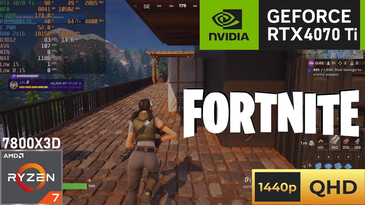 FORTNITE Max Settings (EPIC) (RT:ON) 1440p Gameplay RTX 4070 Ti | Ryzen ...