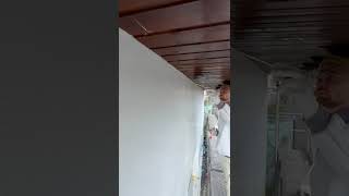 Werbung /Fassade streichen ohne mühsames abkleben  #handwerk #diy #heimwerken #streichen#fassade