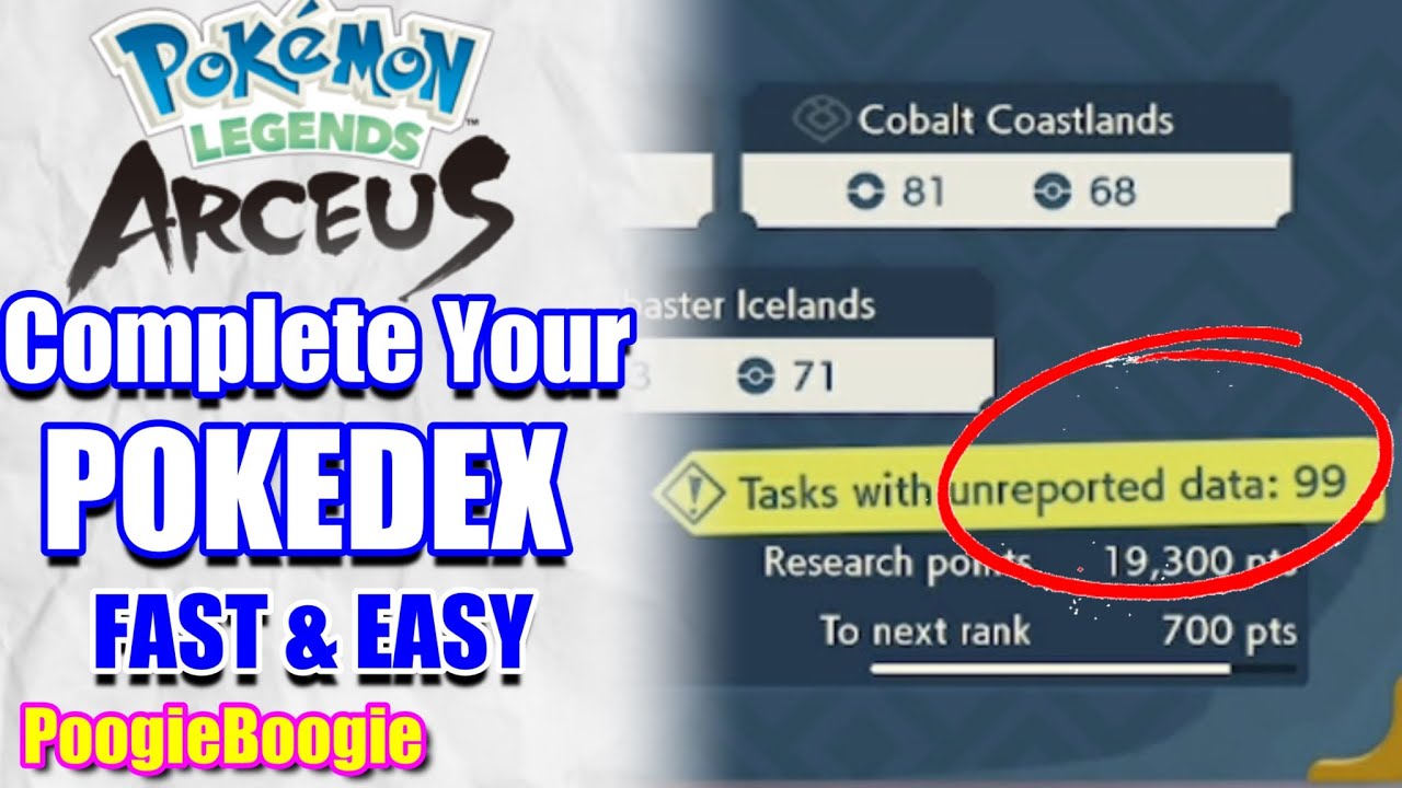 Pokemon Legends Arceus How To Complete The Pokedex Guide