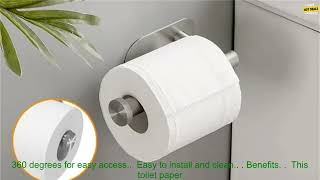 1005004857527514 Toilet Paper Holder Wall Mount No Punching SUS304 Stainless Steel Self