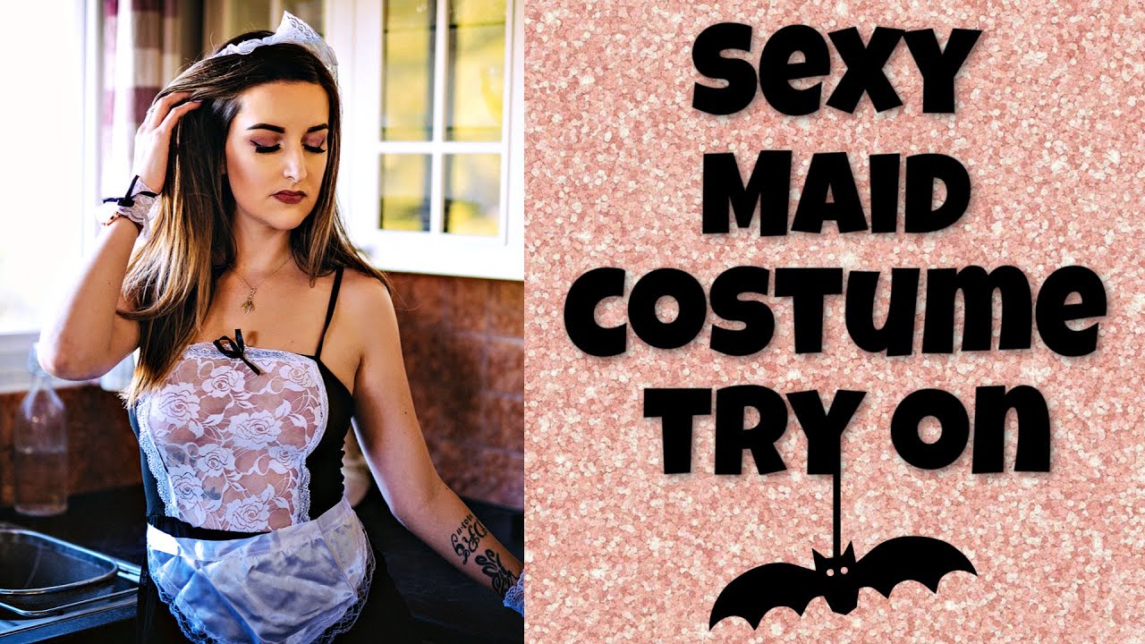 Sexy French Maid | Costume Try On | Photoshoot | Cheap Ebay Costumes |  Watch Til The End! - YouTube