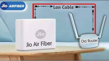 Jio Air Fiber Router से कोई भी Router  को जोड़े I how to connect jio airfiber router with old router
