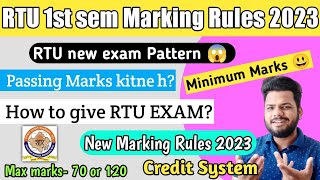 RTU 1st sem exam new Marking Rules 2023 😱| How to give RTU Exam? | RTU Exam Pattern | RTU new Exam screenshot 5
