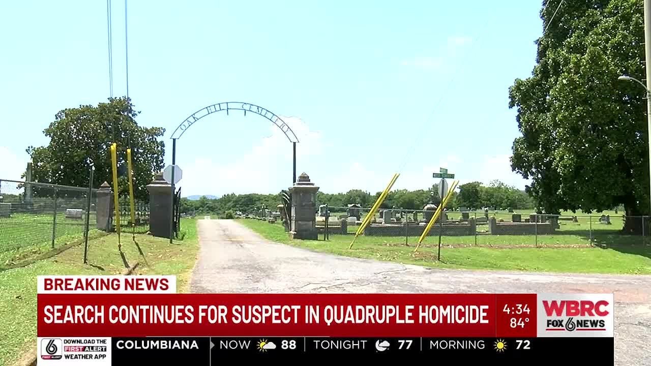 Search continues for suspect in Talladega quadruple homicide - YouTube