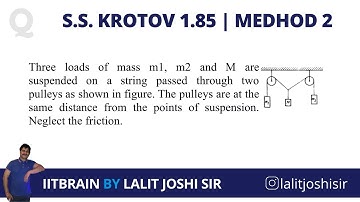 S. S. Krotov 1.85 | Method 2 | JEE Advanced | by Lalit Joshi Sir