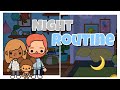 Family of 3 Night Routine | Toca life world