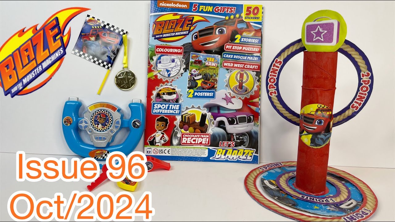 Blaze and the monster machines magazine, issue 96, Oct/2024 Blaze and the monster machines magazine, issue 96, Oct/2024