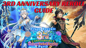 3RD ANNIVERSARY REROLL GUIDE! HOW TO REROLL AND WHO TO PULL FOR! (Slime: Isekai Memories)