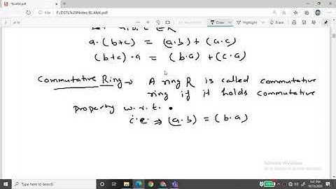 Ring, Commutative Ring, Identity Ring, Ring with Zero Divisor