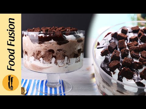Eid Special Dessert – Hot Fudge Ice Cream Trifle Recipe by Food Fusion