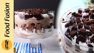 Eid Special Dessert  Hot Fudge Ice Cream Trifle Recipe by Food Fusion