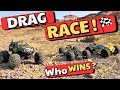 EPIC RC Car Drag Race on Track! 🏁 | 3 Cars Battle for Speed!