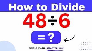 48÷6  Divide 48 by 6 - Long division Method