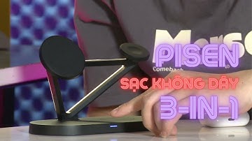 Sạc không dây 3 trong 1 PISEN PRO - WIRELESS 3-IN-1 Night Light