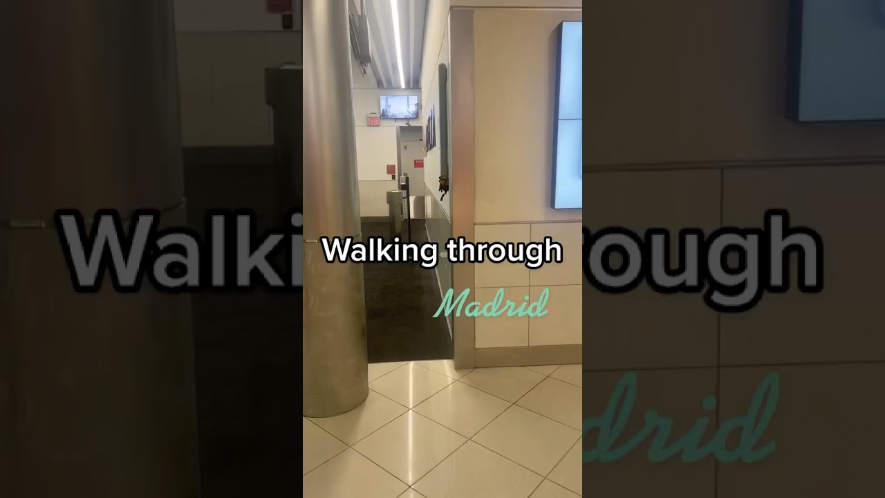 Walking through the streets of Madrid, Spain