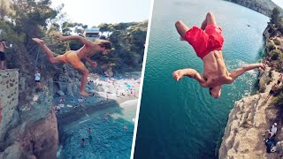 Theses Cliff Dives are INSANE