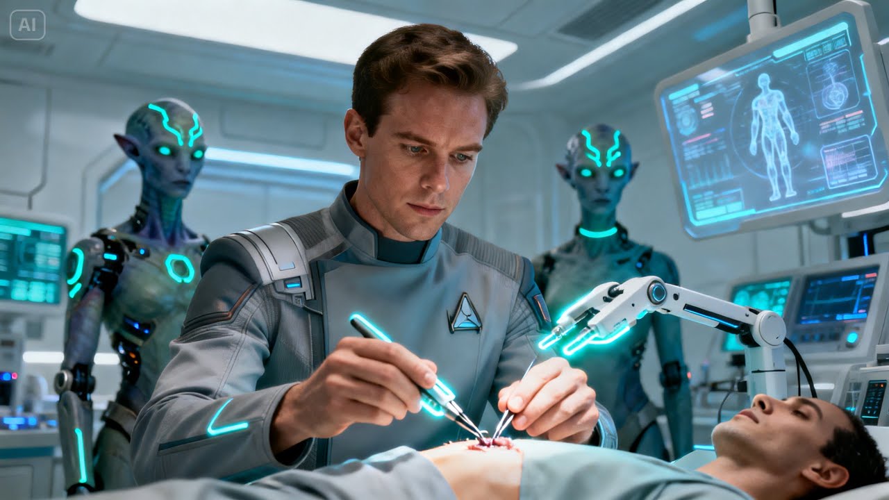 Alien Students Prepared for Surgery, Human Fixed the Injury with Basic Stitches Instead