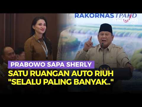 Prabowo Sapa Gubernur Sherly Satu Ruangan Auto Riuh: Selalu Paling Banyak Tepukannya