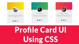 How to Create Profile Card UI Using CSS