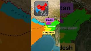 The Chicken Neck Corridor Explained.🇮🇳#explained #india #geography #upsc #shorts