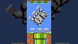 Mario's enemies HELP him beat the level #gaming #mario #games