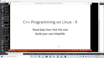 C++ Programming on Linux Read Data from Text File and build your own Makefile on Linux