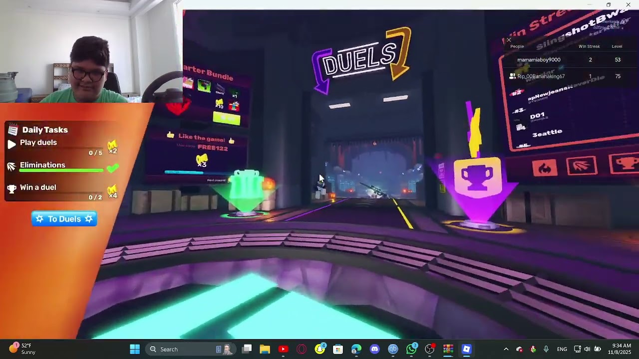 I PLAYED RIVALS WITH BANANAKING(roblox rivals zombie tower)(part2)