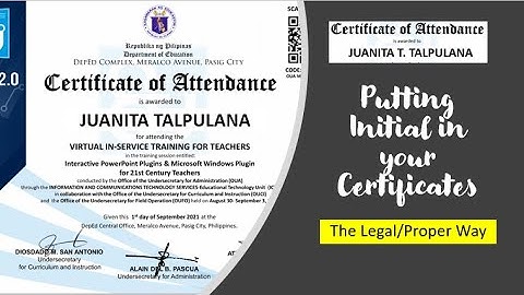 ADDING INITIAL IN YOUR VINSET CERTIFICATES | HOW TO ADD MIDDLE INITIAL N YOUR VINSET CERTIFICATES