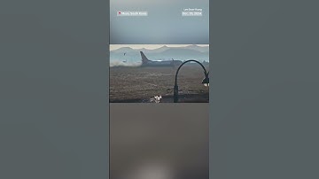 Airplane veers off runway and crashes at South Korea airport