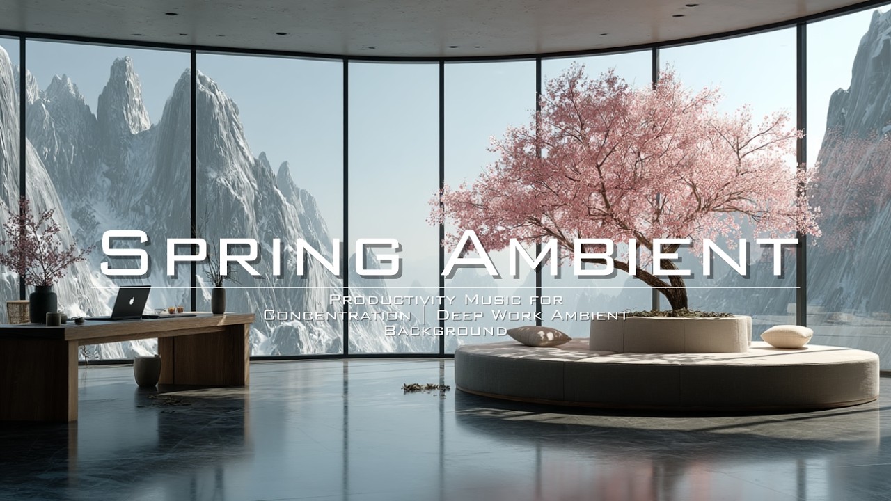 Spring Ambient Music for Deep Focus 🌸 Productivity, Study & Calm Background