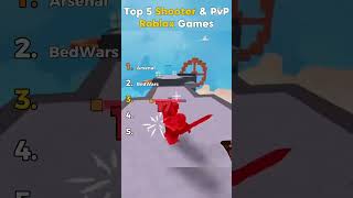 Top 5 Shooter &amp; PvP Roblox Games 🔫🔥 || #roblox #shooter @TheRealDSlaYz