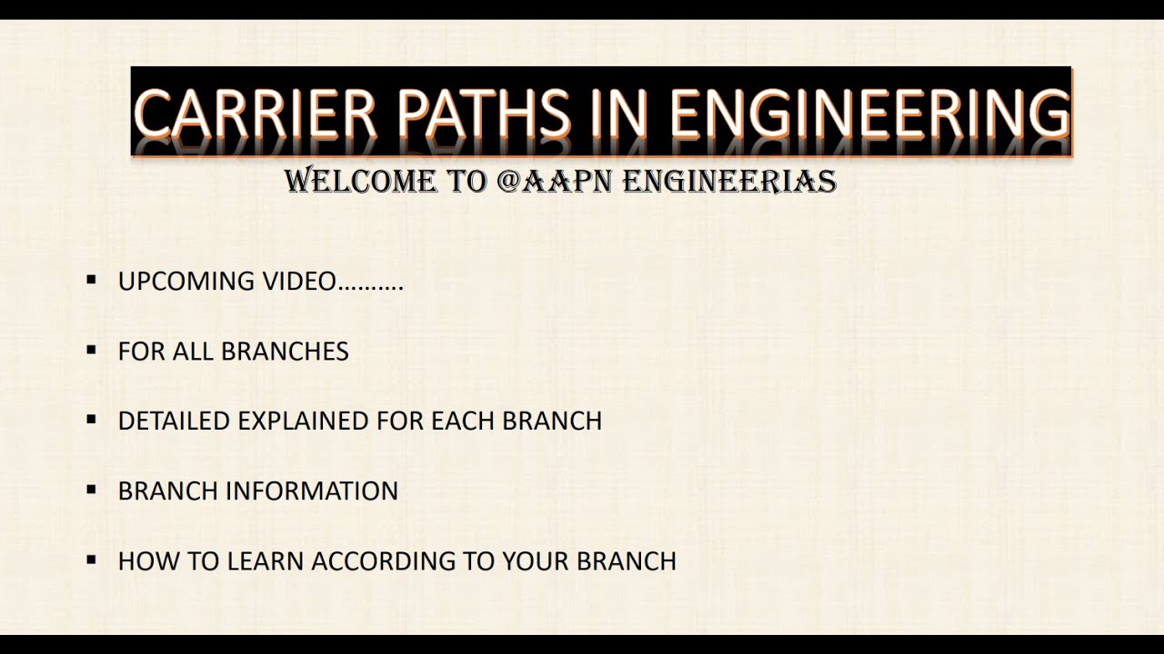 CARRER PATH IN ENGINEERING || #engineering #computerscience # ...