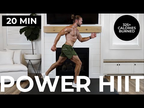 20 Min Power HIIT | Intense Cardio Workout (No Equipment)