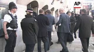 Former News of World editor Rebekah Brooks and others stand trial for alleged phone hacking
