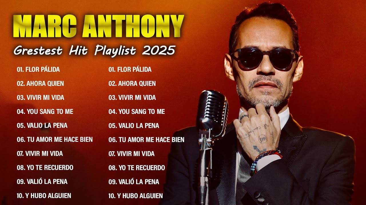 Marc Anthony Mix 2025 - 30 Mejores Canciones - Sus Mejor Exitos - Marc ...