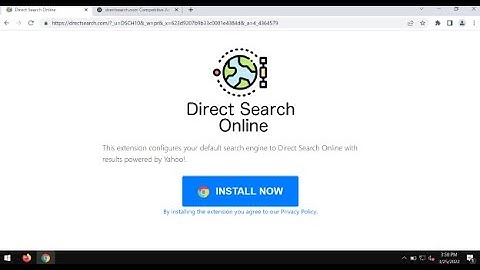Drectsearch.com (Direct Search Online) browser hijacker removal.