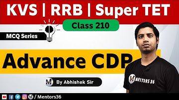 Advance CDP MCQ - Class 210 | KVS UPTET CTET MPTET DSSSB Super TET