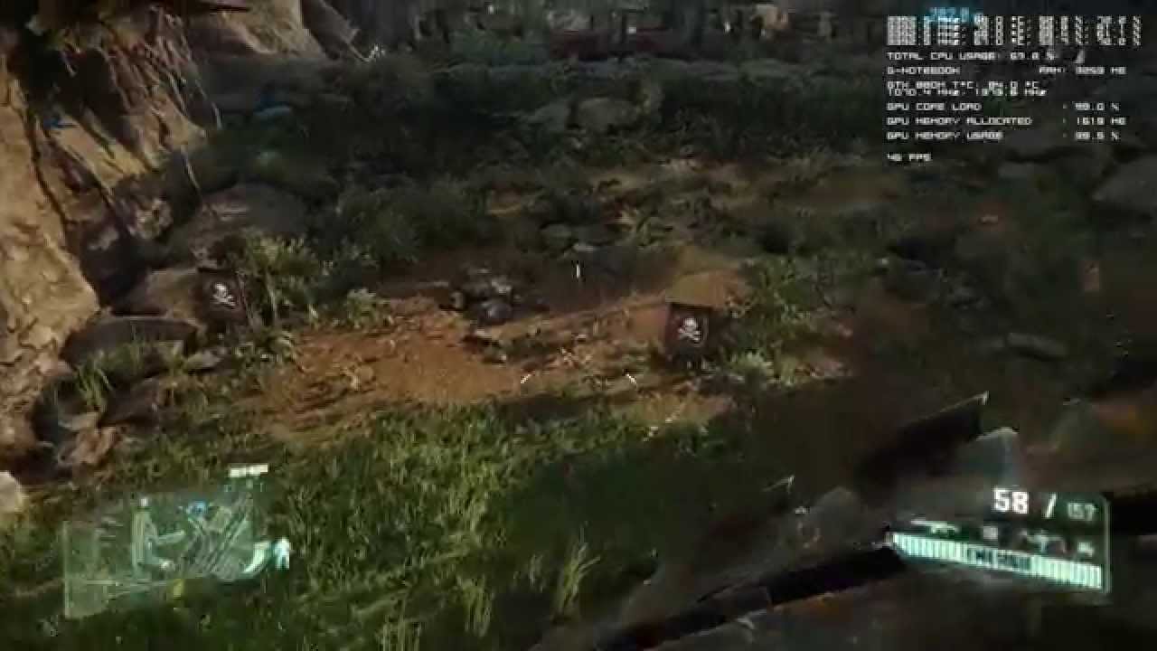 Crysis GTX880M Overclocked / HW Monitoring