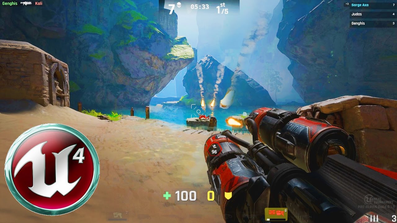 Unreal Tournament 4 - Bounce in DM-UNDERLAND - New Game Mode