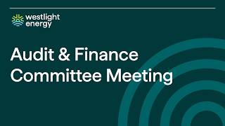 September 14, 2026 Audit and Finance Committee Meeting