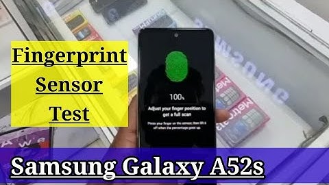 Samsung Galaxy A52s 5G Fingerprint sensor test | Samsung A52s Fingerprint sensor lock | Samsung A52s