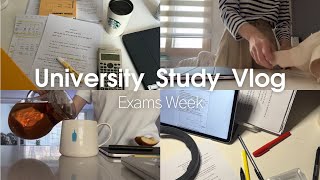University Study Vlog | Midterms Week | productive studying