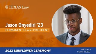 Sunflower Ceremony 2023 – Jason Onyediri Delivers Student Address