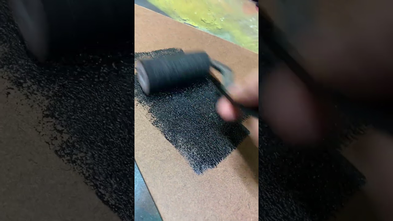 Creating a Black and Gold Mixed Media Painting! 