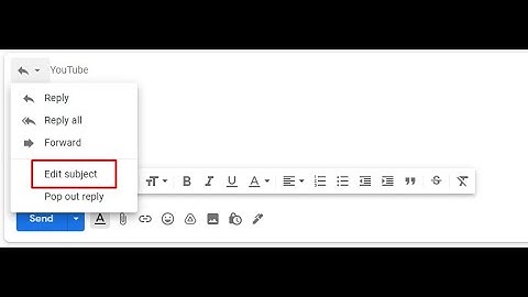 How to Change or edit the Subject Line in Gmail when Reply or forward