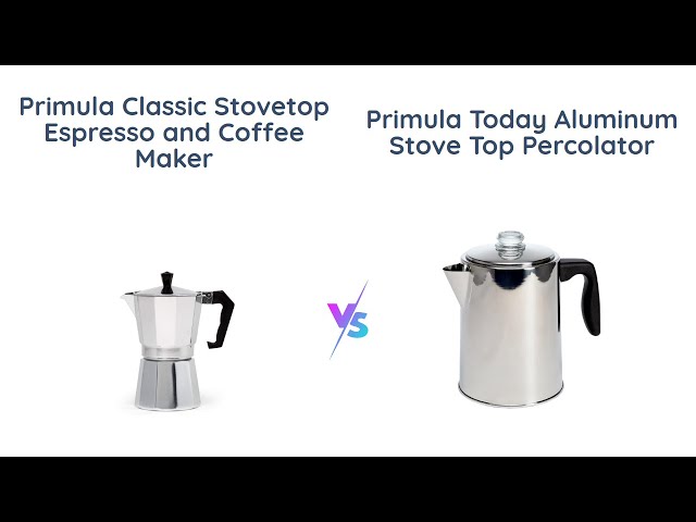 Comparing Primula Classic Stovetop Espresso Maker vs Today Aluminum  Percolator - Which is Better? 